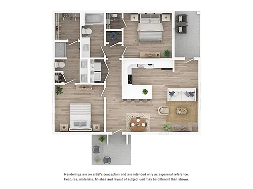 Floor plan Cottage B2