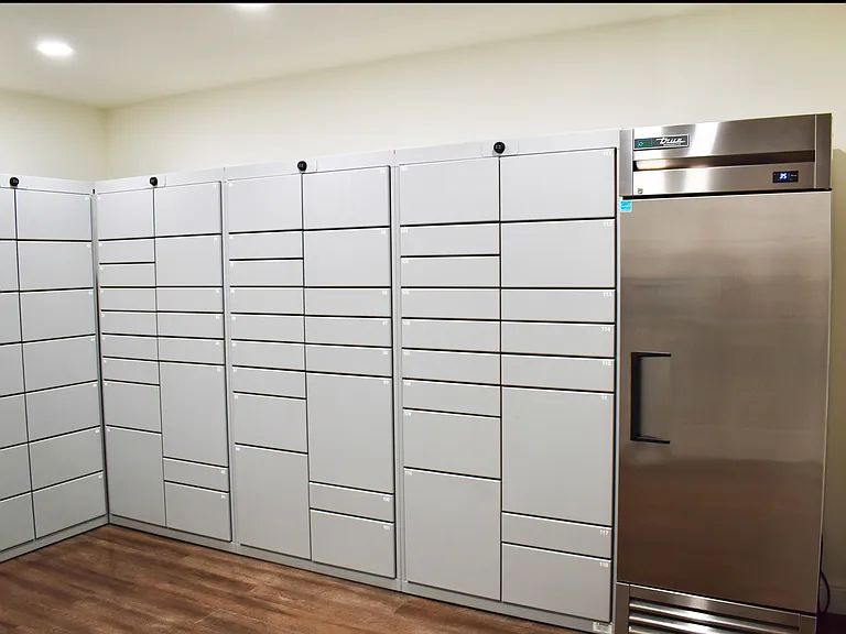 Luxer One Package Room with Refrigeration