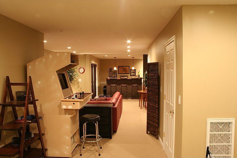 Overall basement view. HVAC and Storage on right.