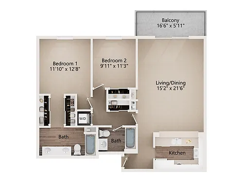 Floor plan Catalina 2 Renovated
