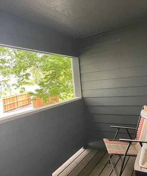 Balcony off living room