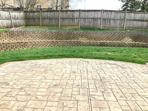 Backyard patio.