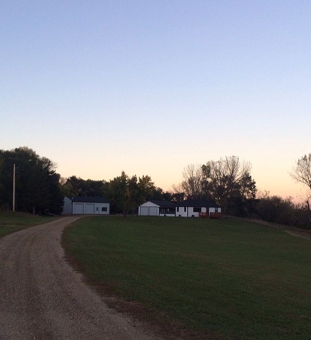 View from end of drive way