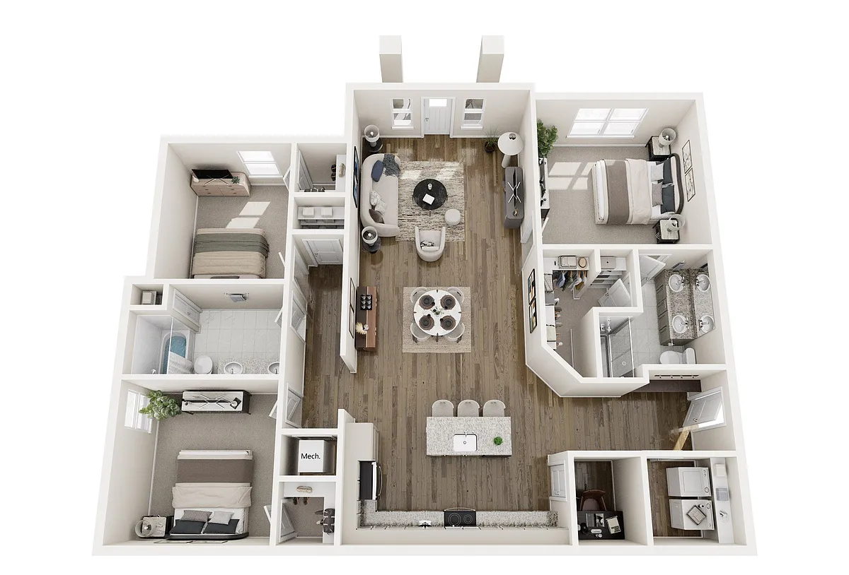 Floor plan 3B