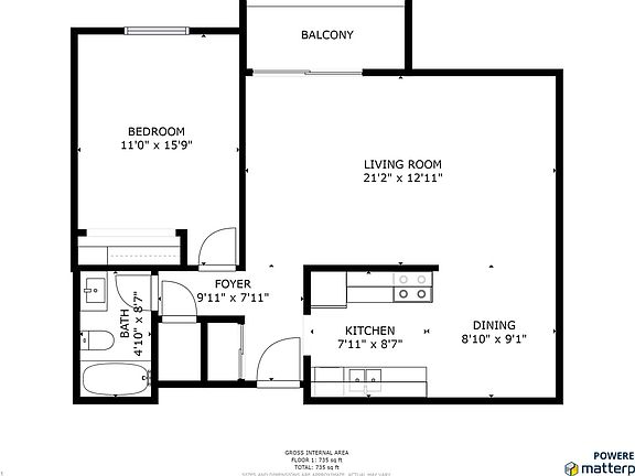 2nd image of 4500 S Poplar St Unit 309