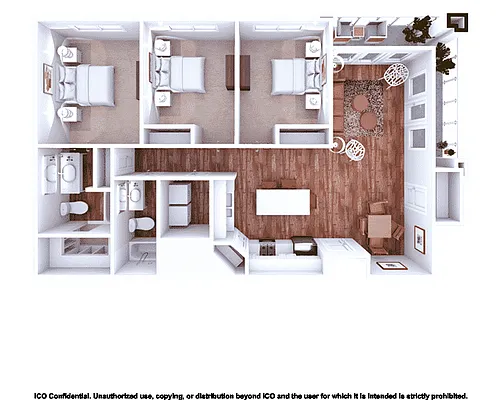 Floor plan Oquirrh 3x2