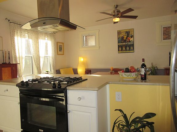 Open kitchen and dining room