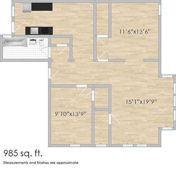 Floor plan 238 Washington