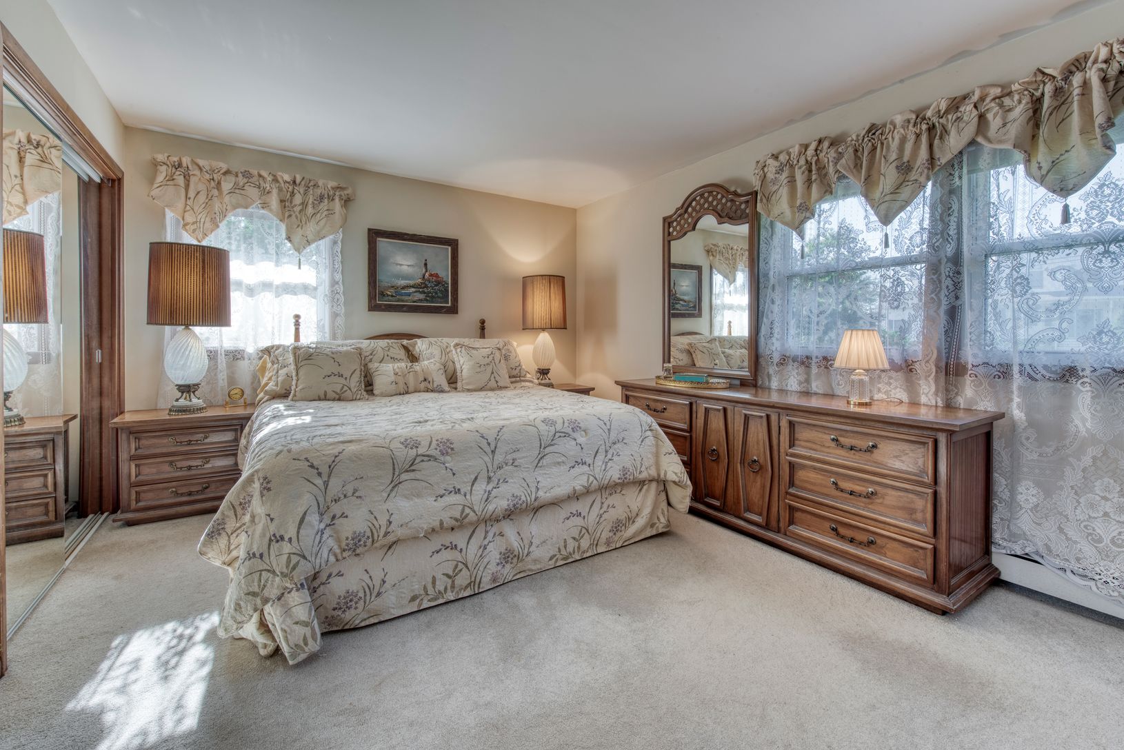  Master bedroom has a private full bath.