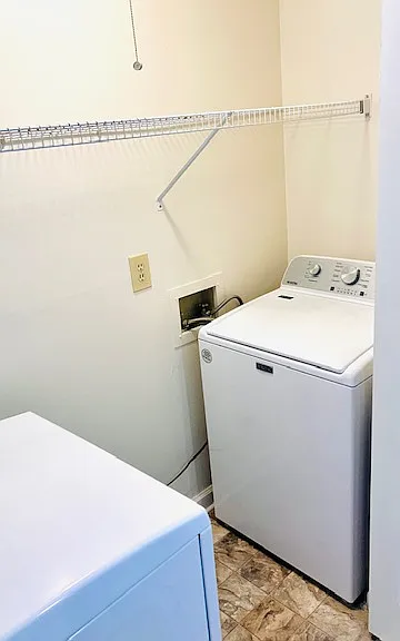 Washer and dryer included