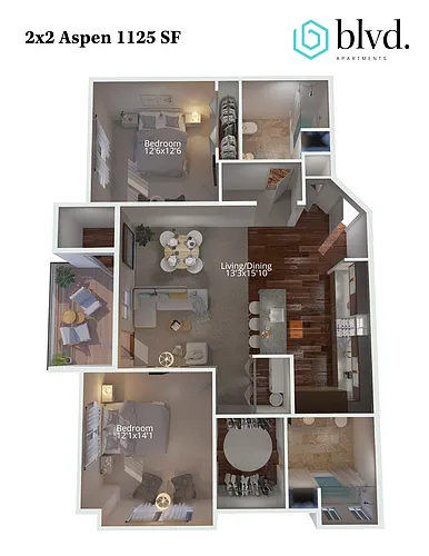 Floor plan Aspen - Small