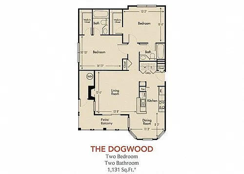 Floor plan Dogwood - Renovated