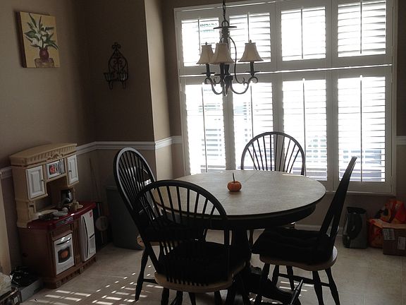 Breakfast nook in kitchen