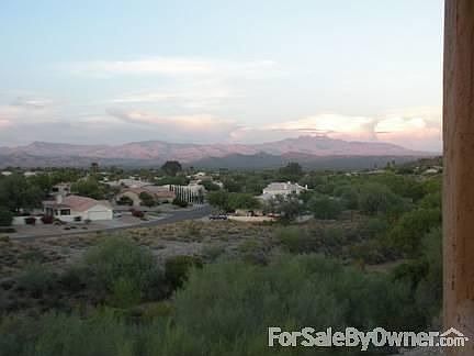View from patio toward Four Peaks
						:
						This view is stunning every day!