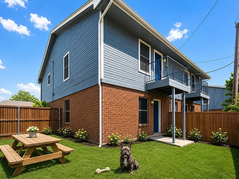 Exterior/yard _ Private fenced yard with room for a picnic table and space to move around