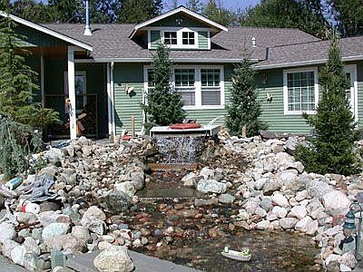 Water feature in front