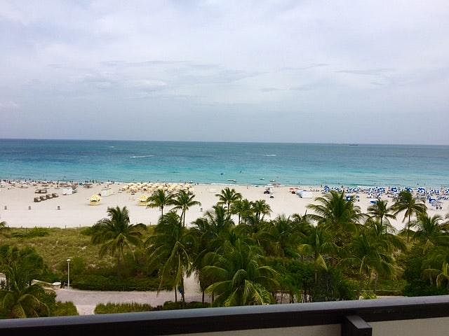 Direct ocean view from living room