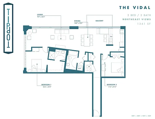 Floor plan The Vidal
