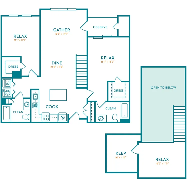 Floor plan Lynde Loft