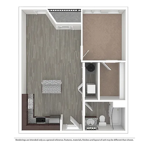 Floor plan The Spark III (per bed)