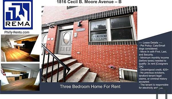 1st image of 1816 Cecil B Moore Ave APT B