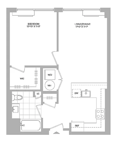 Floor plan A1 -1X1
