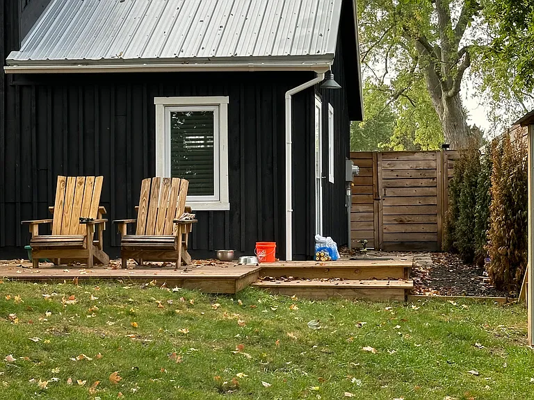 Back deck.