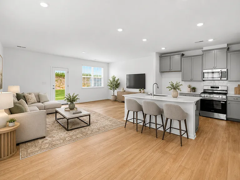 Sample Staged Kitchen and Living Area