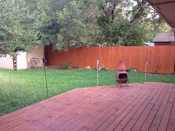 New backyard deck and privacy fence