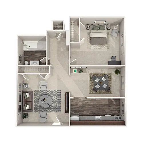 Floor plan 1 Bedroom