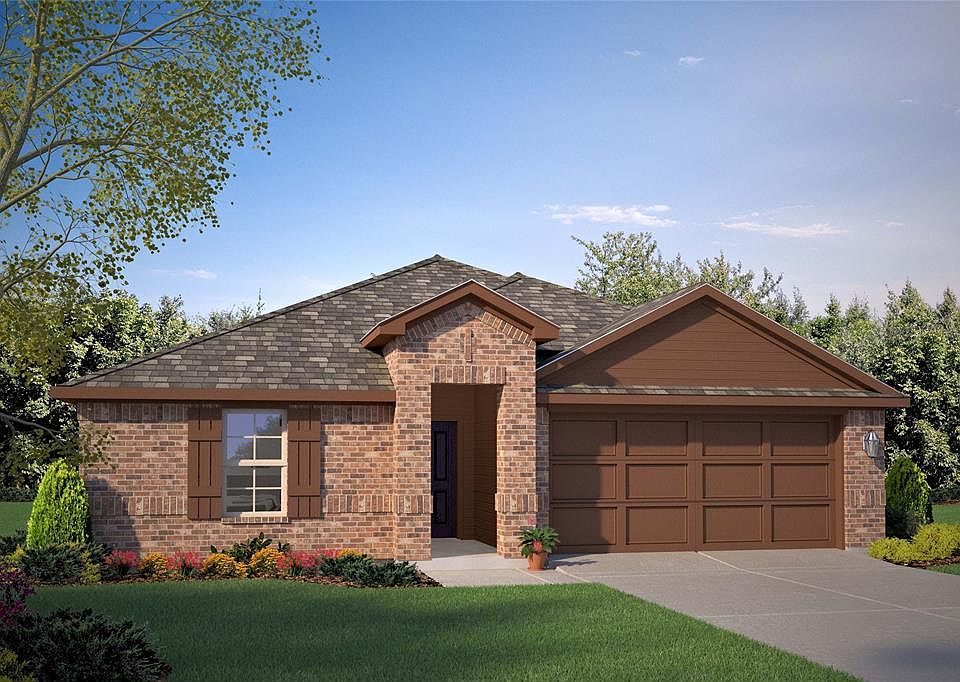 D.R. Horton's Texas Cali floorplan, Elevation A. Home and community information, including pricing, included features, terms, availability and amenities, are subject to change at any time without notice or obligation. Drawings, pictures, photographs, vide