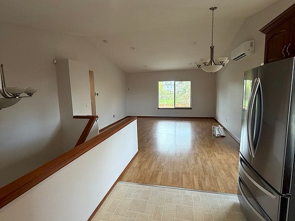 Dining room , Living room, Kitchen, 3 bedrooms, and 2 bathrooms are on the second floor. The house is freshly painted