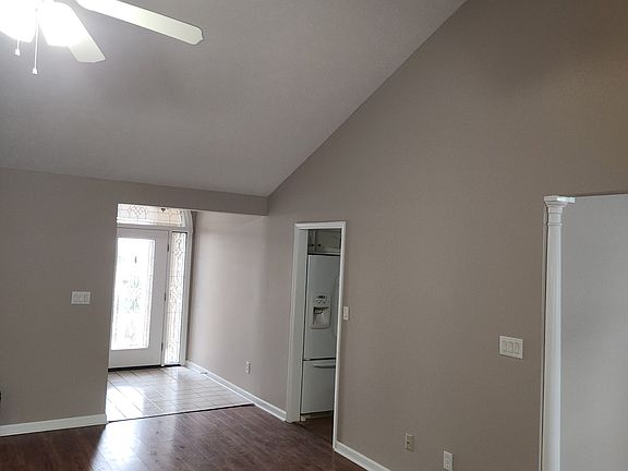 View from family room of entry way