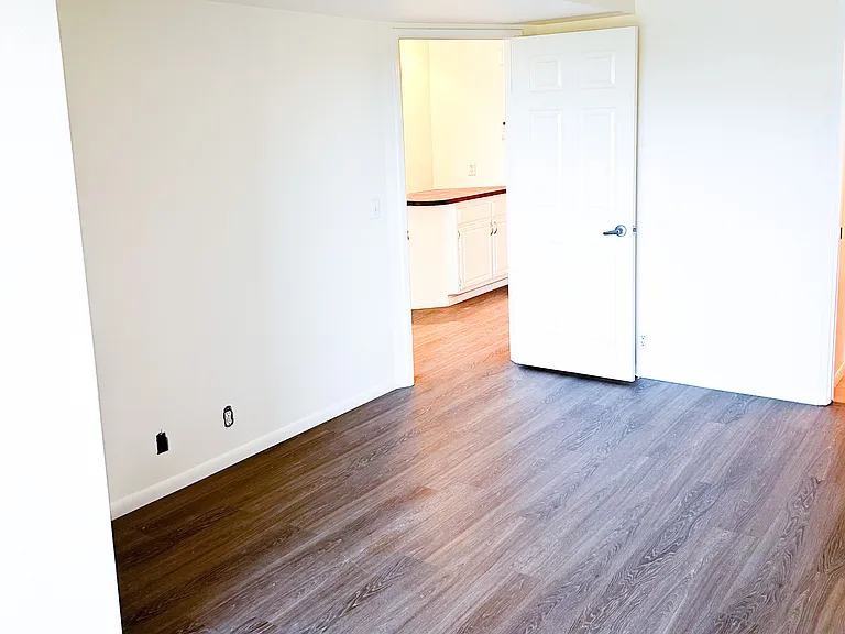 Master bedroom into living area
