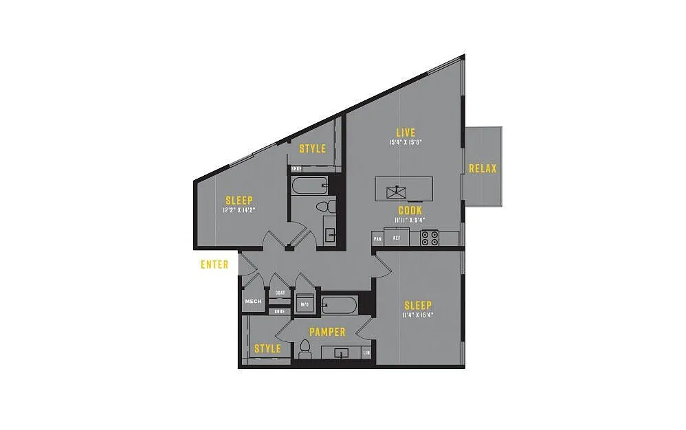 Floor plan B3
