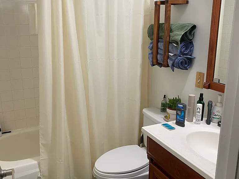 Upstairs 2nd bathroom with bath and shower