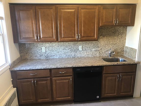 Kitchen with granite countertops
