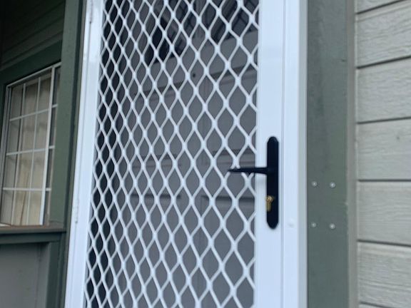 Security screen door