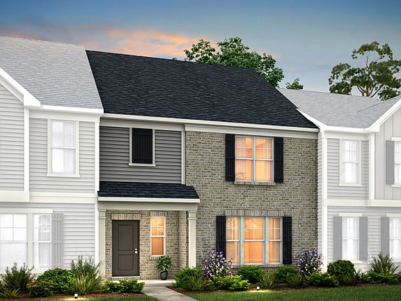 Palmer Exterior 9 features siding, brick, covered front door and 2 car rear load garage