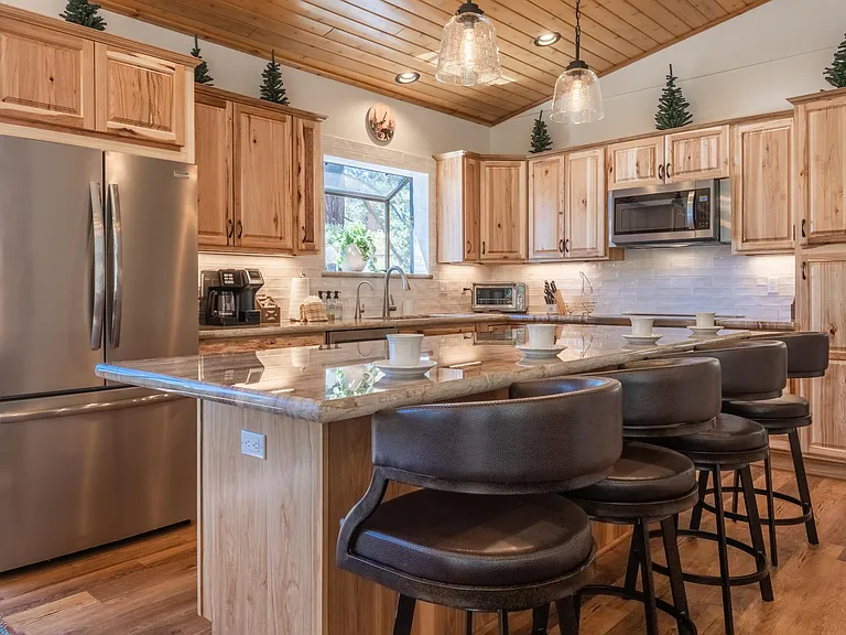 Plenty of seating in the chef's kitchen