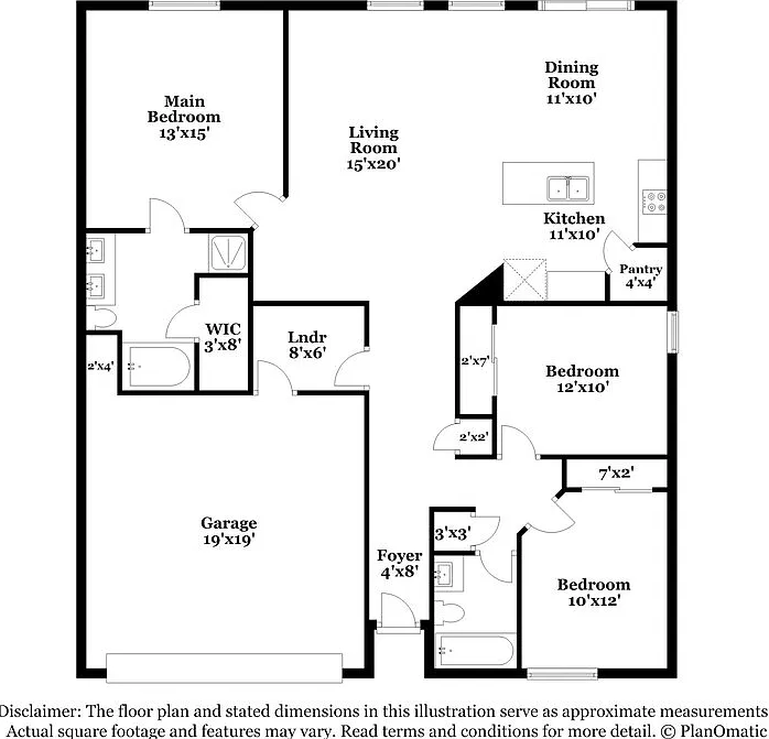 3 bed, 2.0 bath, 1451 sqft, $2,020 — Photo 2
