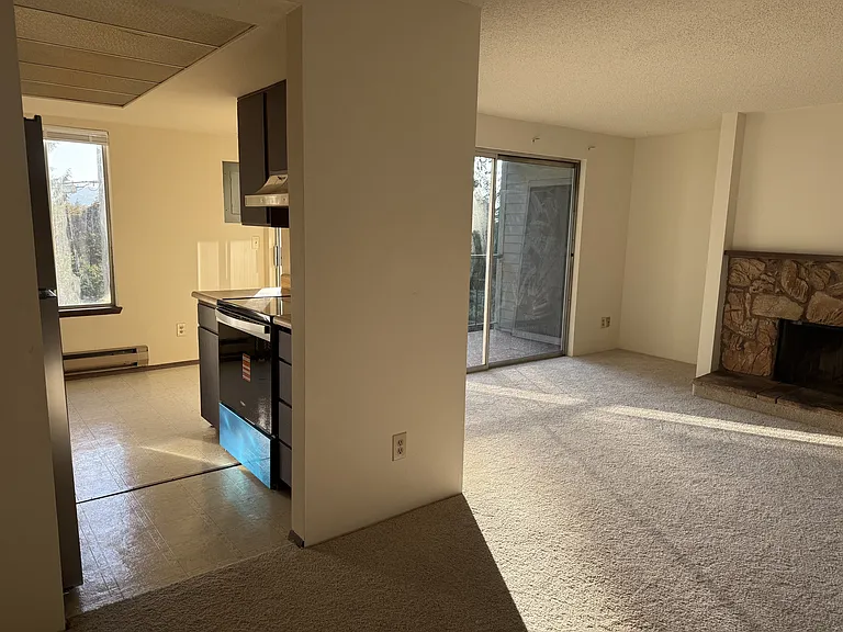 living room and kitchen