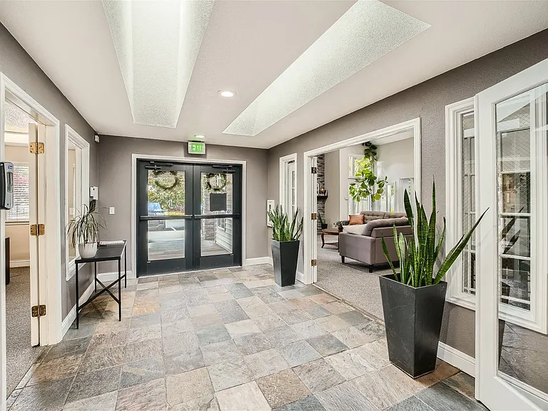 The interior of our leasing office at Bellwether Apartments, Olympia, Washington