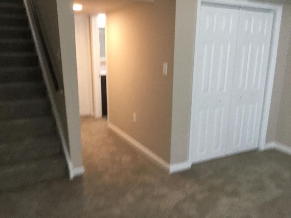 Basement bedroom and bathroom