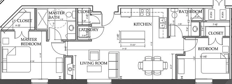 2 bed, 2.0 bath, 1051 sqft, $2,000 — Photo 2