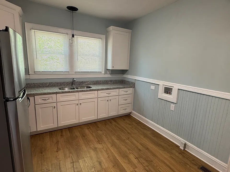 Washer and dryer hookups.