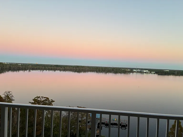 Beautiful lake & pool view balcony