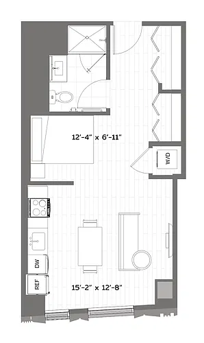 Floor plan Studio-T-S6