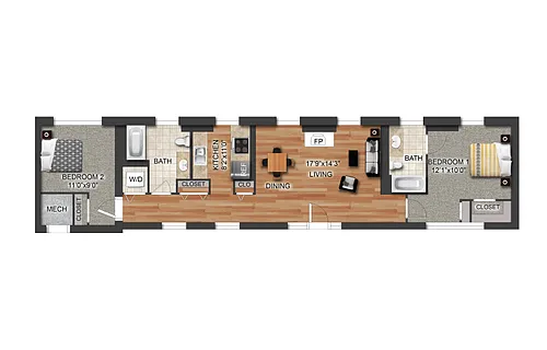 Floor plan Annabel Lee