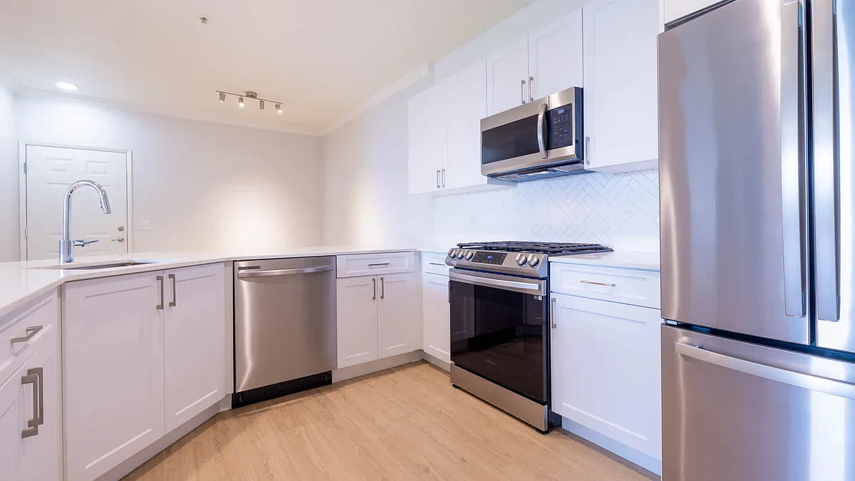 Kitchen with Stainless Steel Appliances - Vintage